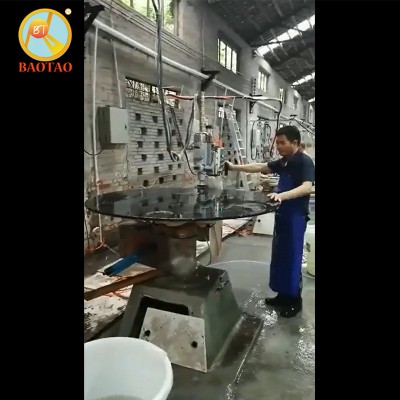 Foshan round stone top dining tables beveling polishing edge grinder machine