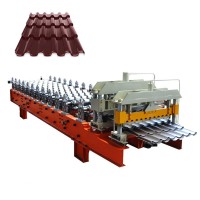 Kyrgyzstan type trapezoidal roll making glazed tiles small roof tiles machine for roofing panel