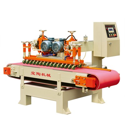 Automatic Continuous Ceramic Tile Cutting Machine 2 blade fast saw cut