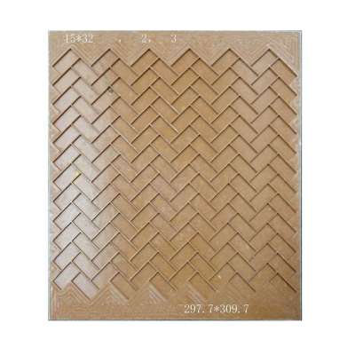 chevron mosaic mounting grid sticky pattern lining mold mosaic board